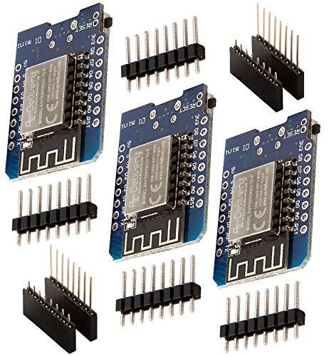 AZ Delivery 3 x D1 Mini NodeMcu met ESP8266-12F WLAN-Module CH340G Lua compatibel met Arduino Inclusief E-Book!