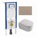 Geberit QeramiQ Dely Swirl Toiletset - Mat Wit