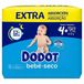 Dodot Baby Dry Extra Jumbo-pack, maat 4-62 stuks