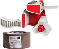 Benson distributeur de ruban adhésif/support - plastique - incl. 2 rouleaux de ruban d'emballage