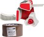 Benson distributeur de ruban adhésif/support - plastique - incl. 2 rouleaux de ruban d'emballage