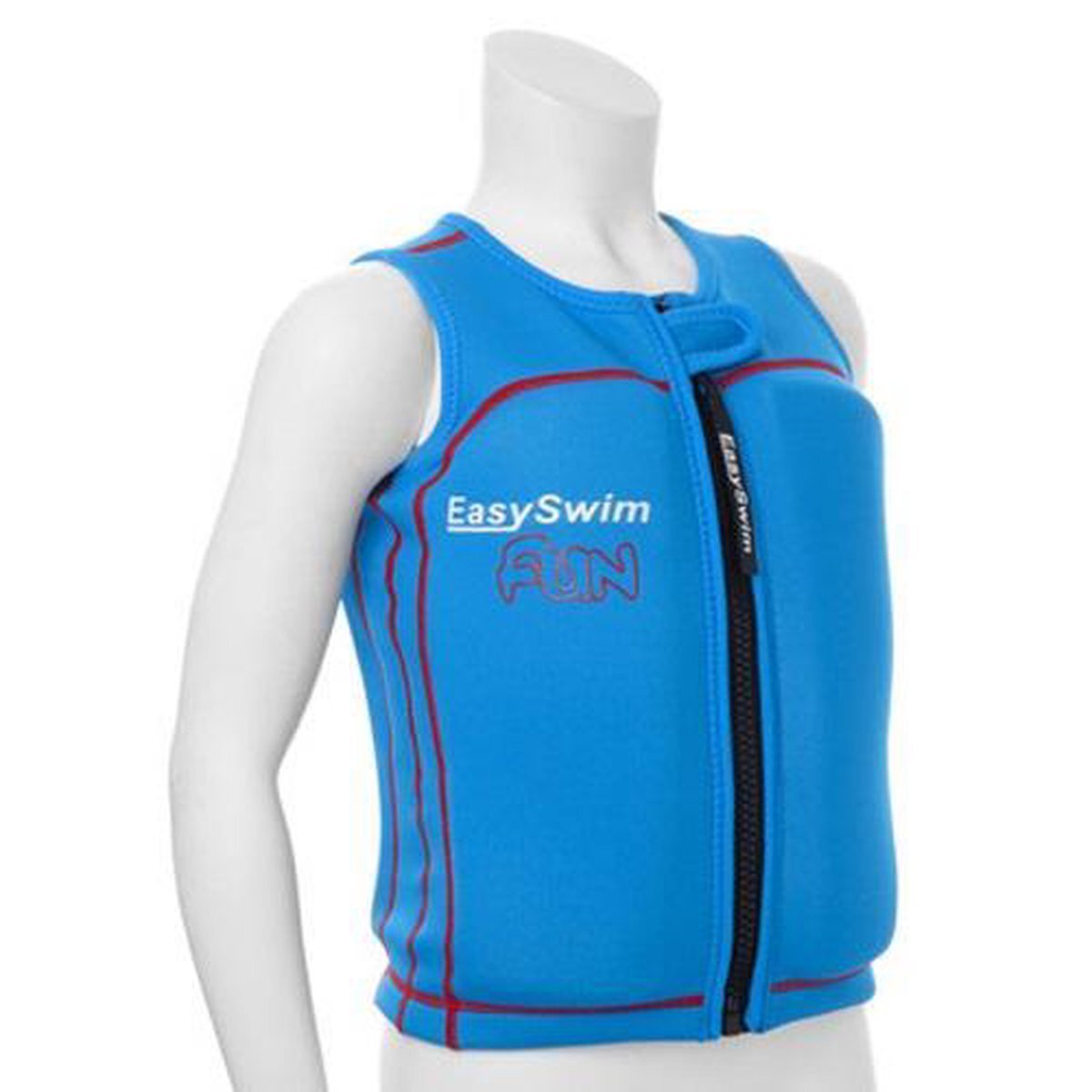 EasySwim Fun - Zwemvest kind met drijvers - Blauw - Maat L 24-28 kg