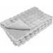 Olite Tapis Antidérapant En Fausse Fourrure De Lapin Gris