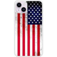 Apple iPhone 15 Drapeau usa Verstevigd hoesje met sublimatie bedrukking