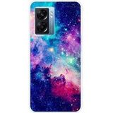 Oppo Bedrukt siliconen hoesje compatibel met Oppo A77 5G, Oppo A57 4G, Oppo A57 5G Galaxie bleue