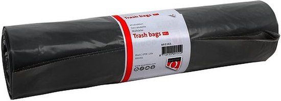 Quantore Afvalzakken - Extra Stevig - 60L - Grijs - 25 stuks