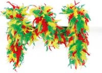 Wilbers & Wilbers Boa gemeleerd rood/geel/groen 65gram 180cm lang