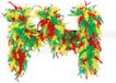 Wilbers & Wilbers Boa gemeleerd rood/geel/groen 65gram 180cm lang