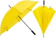 Merkloos / Sans marque Makito Western Europe Automatische XL size paraplu - 2x - geel - dia 130 cm - 85 cm lang - regen - polyester/metaal
