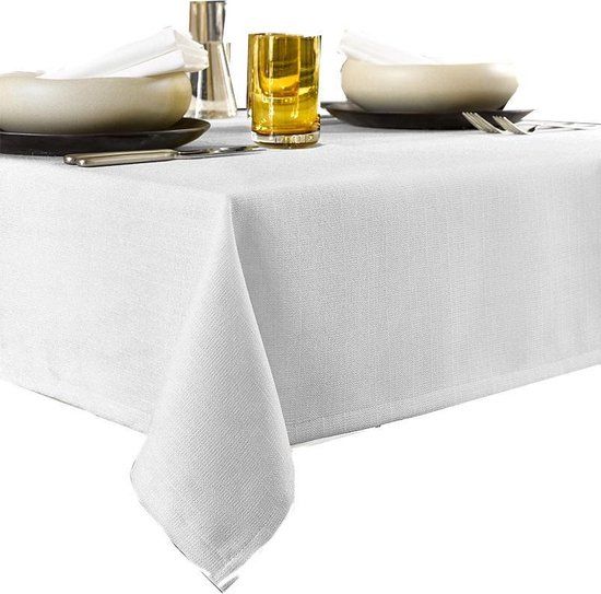 De Witte Lietaer Tafellaken Rond Gibson Wit - Ø 190 cm - 100% Polyester