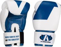 Ali's Fightgear Legacy Bokshandschoenen 16 oz Leer Blauw/Wit