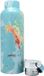 NERTHUS FIH 959 Set dubbelwandige drinkfles Sport + rugzak, design wereldkaart 750 ml fles met handvat