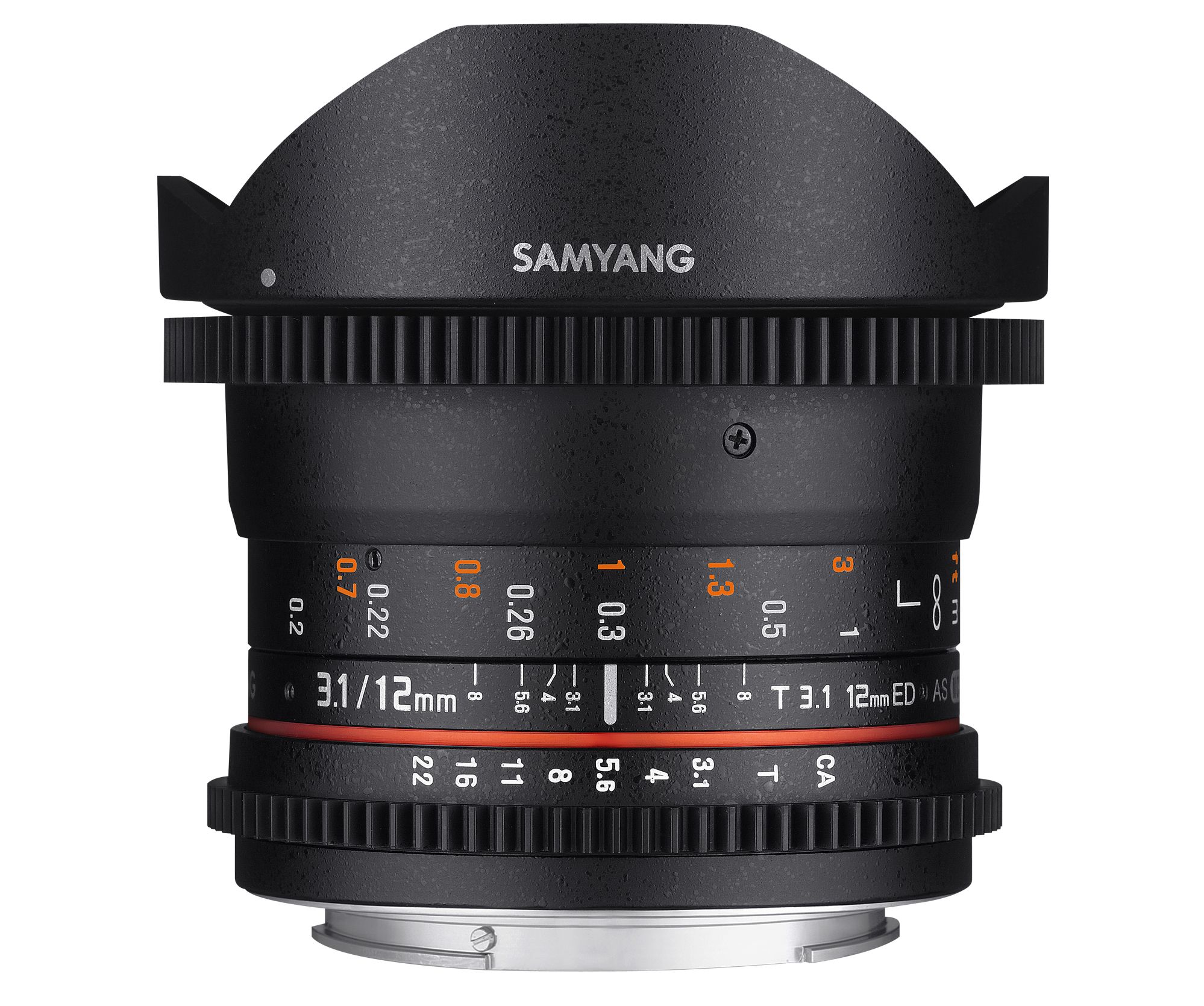 Samyang 12mm T3.1 VDSLR - Pentax K - Zwart