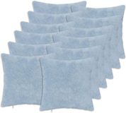 vidaXL Kussensloop 12 stuks Lichtblauw 45 x 45 cm Katoensatijn