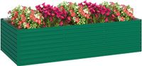 Outsunny tuinbed - Gegalvaniseerd staal - 240x120x60cm - Groen