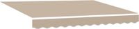 vidaXL - Vervangingsdoek - zonnescherm - 3,5x2,5 m - Beige - Polyester