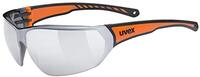 UVEX Sportstyle 204 Glasses, black/orange/mirror silver