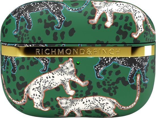 Richmond & Finch Green Leopard Hoesje voor AirPods Pro