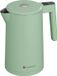 KitchenBrothers Bouilloire - 1.7L - Avec régulation de température - Sans PFAS et sans BPA - Fonction maintien au chaud - Affichage - Double paroi - 2200W - Pastel vert