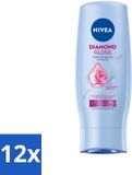 NIVEA 12 x Diamantglans Après-shampoing Pour Brillance 200 ml