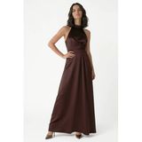 Rinascimento bruine maxi jurk
