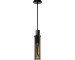 Lucide ORLANDO Hanglamp - Ø 10 cm - Fumé - 1xE27 - Zwart