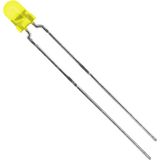 Vishay TLHY4400 LED filaire jaune rond 3 mm 10 mcd 60° 30 mA 2.4 V