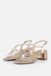 Tamaris Sandalen met hak goud Synthetisch - Dames - Maat 37