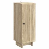 vidaXL Dressoir Sonoma Eiken 33 x 34,5 x 90 cm Bewerkt hout