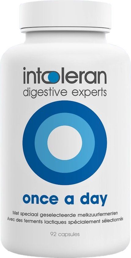 Intoleran Once a Day - 92 Capsules | Probiotic | Lactose Digestion Support | Vegan