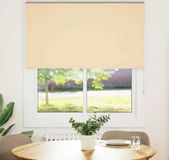 Maison Exclusive - Store occultant, beige, 130x130 cm