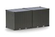 Herpa Accessoires 2 x 10ft Bundeswehr Container brons (onbedrukt) in schaal 1:87, modelbouw, miniatuur, kunststof