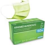 ARNOMED 50x medisch mondmasker, appelgroen, CE-gecertificeerd