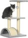 PawHut Krabpaal voor katten - Spaanplaat - 40 x 35 x 72 cm - Lichtgrijs