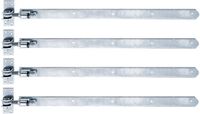 Alberts 823603 heng | recht, uiteinde afgerond, verstelbaar met 30 mm | elektrolytisch blauw verzinkt | 660 x 40 mm | Set van 4