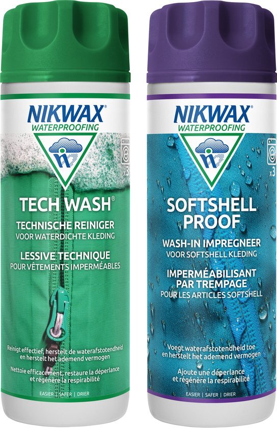 Nikwax Twin Tech Wash/Softshell Proof 300ml