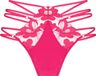 Hunkemöller Hoog Uitgesneden String met Hoge Taille Beatrice Roze