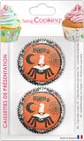 ScrapCooking Halloween Baking Cups - 36 Pieces - Paper - Orange, Black, White, Purple