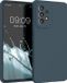 kwmobile telefoonhoesje geschikt voor Samsung Galaxy A53 5G - Hoesje met siliconen coating - Smartphone case in leisteen