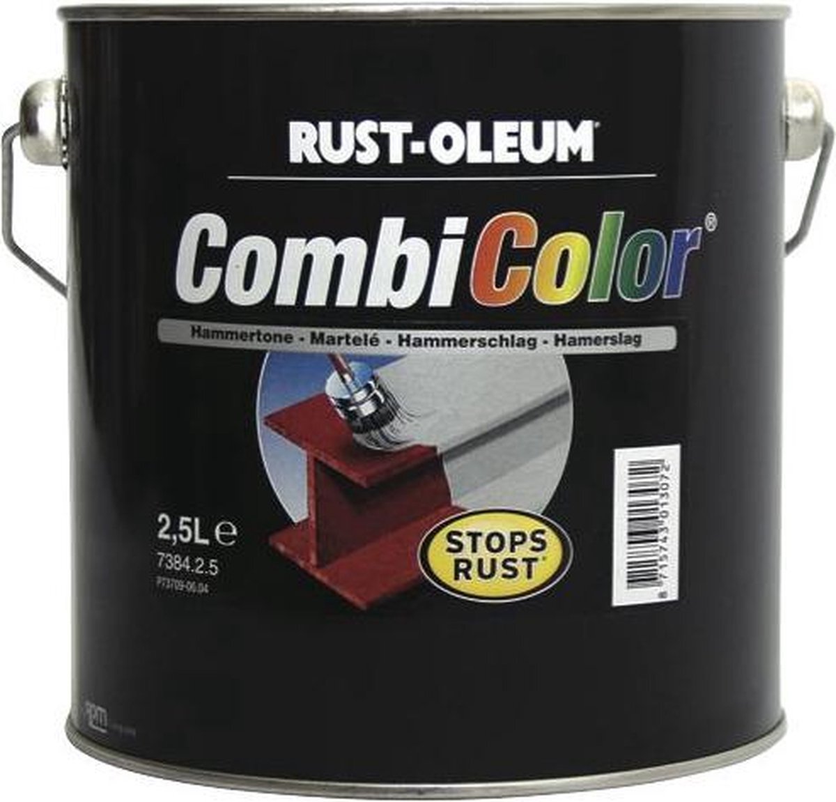 Rust-oleum Combicolor Hamerslag - Lichtgroen 7332 Verpakking: 2,5 liter