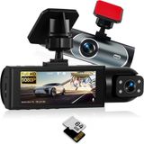 Sans marque Double Dashcam avec 1080p Full HD et Caméra Interne