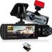 Sans marque Double Dashcam avec 1080p Full HD et Caméra Interne