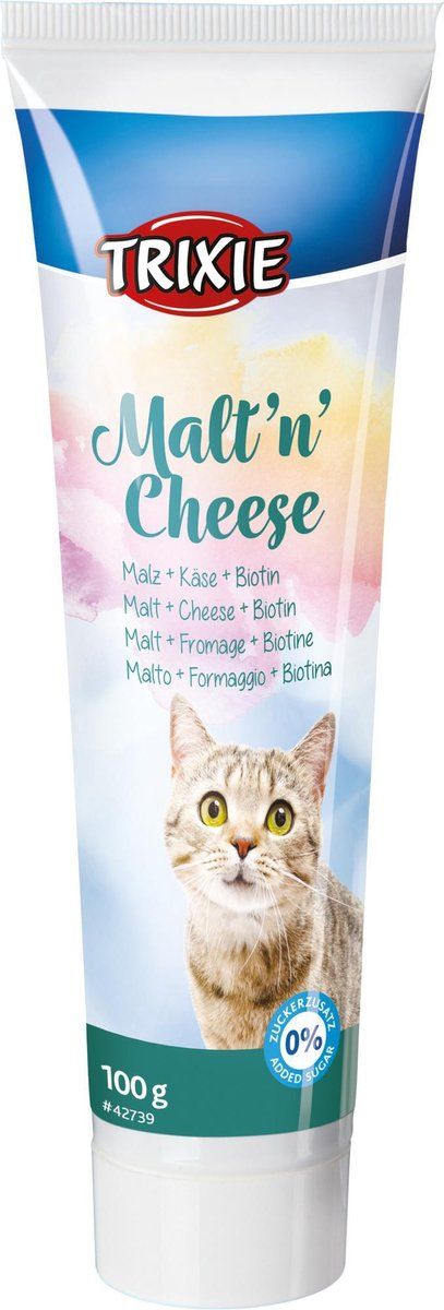 TRIXIE malt'n'cheese anti-hairball 6x100 gr