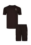SikSilk Huispak donkerbruin / goudgeel / zwart