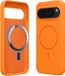 kwmobile Telefoonhoesje voor Google Pixel 10 Pro XL - Hoes met siliconen randen en magnetische achterkant compatibel met MagSafe, in fruitig oranje