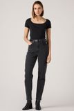 Levi's Jean droit taille haute - Femme - 31X27 - Noir / Bomb Dot Com