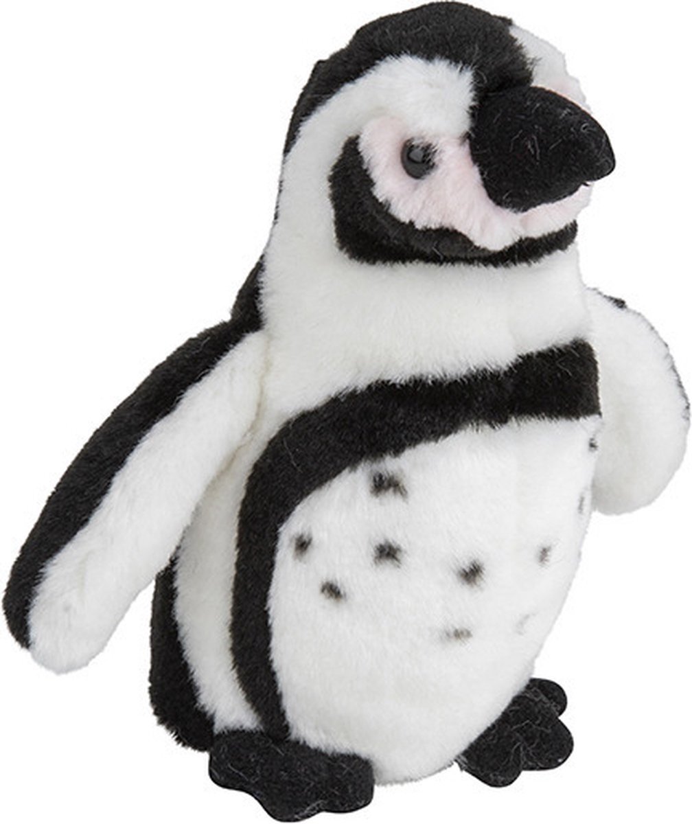 Nature Planet Pluche kleine Humboldt pinguin knuffel van 15 cm - Dieren speelgoed knuffels cadeau - Pinguins Knuffeldieren