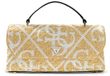 GUESS Kirsten Top Handle Flap Bag Natural / Cream White beige