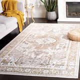 Safavieh Bohemian Indoor Hand Tufted Abstract Collection, ABT340, in Ivory / Charcoal, 60 X 91 cm