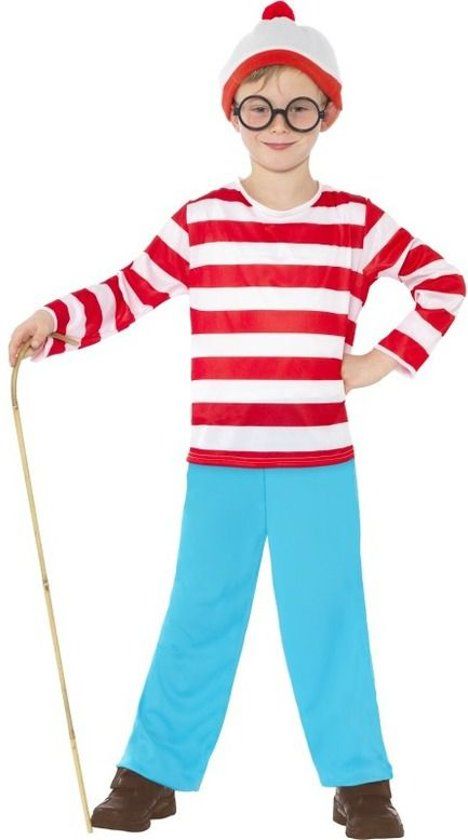 Smiffys Where is Wally™ Costume for Boys Size S 115-128